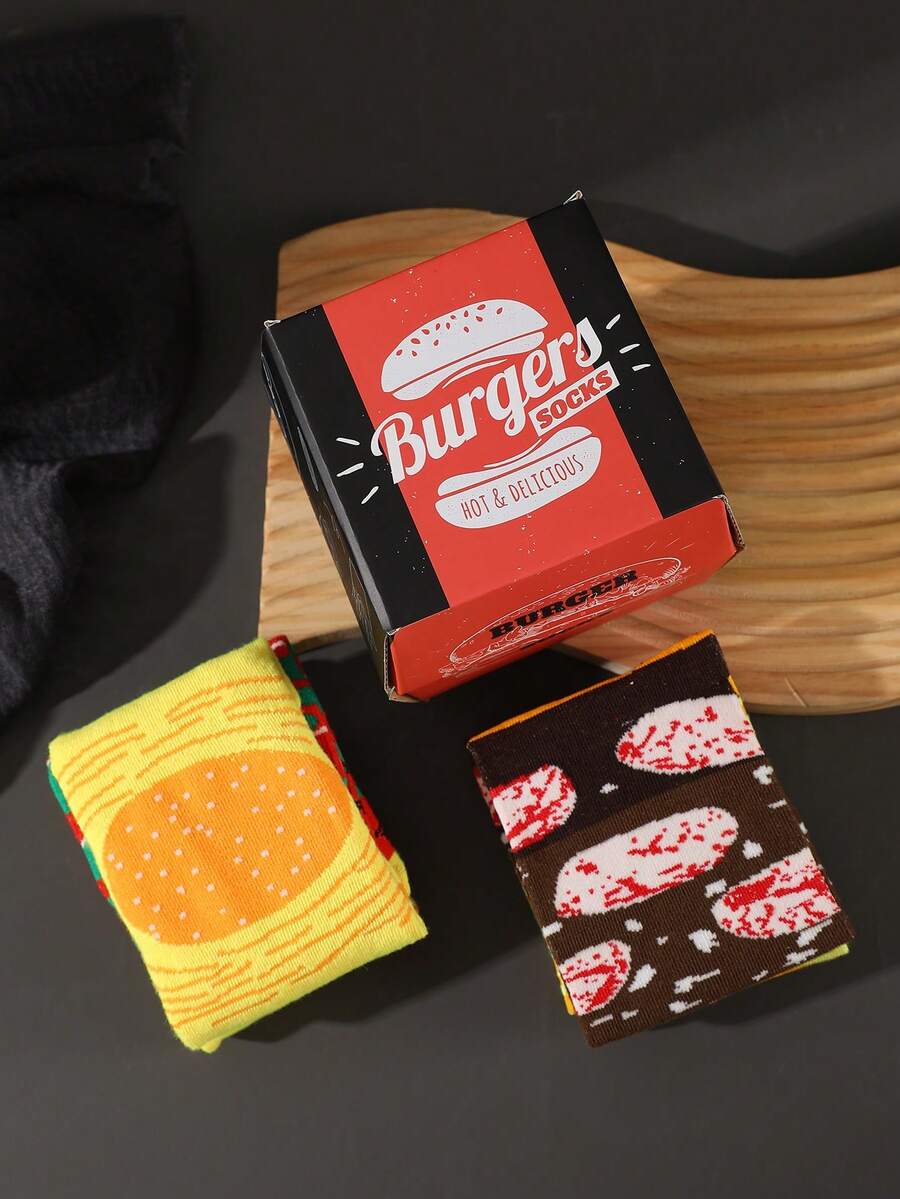2 para burger čarapa do pola lista