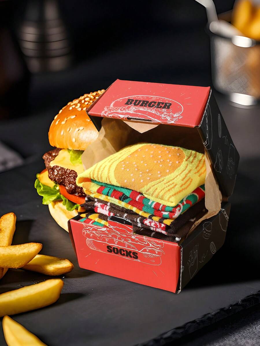 2 para burger čarapa do pola lista