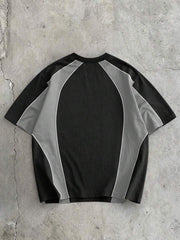 EMRG Muški crno-beli streetwear sportski dres sa New York City printom