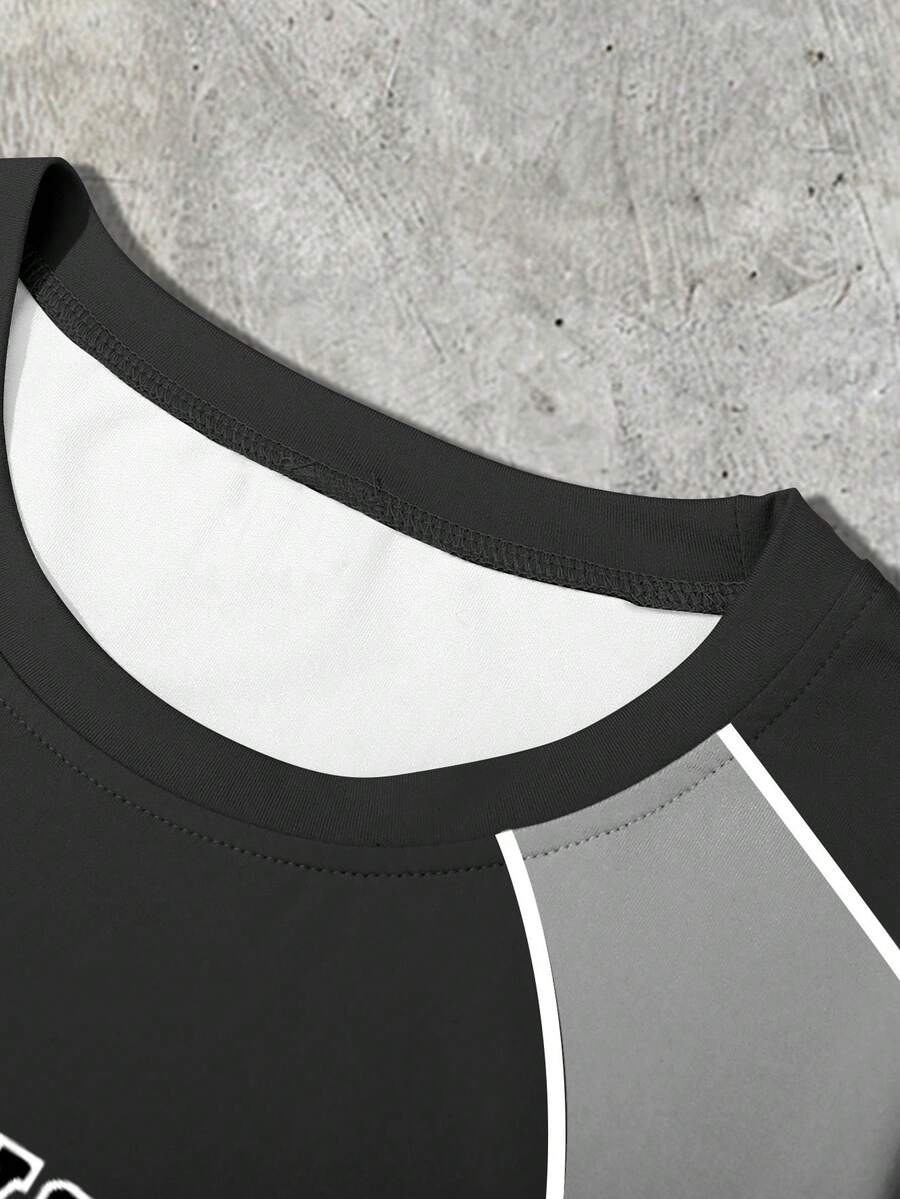 EMRG Muški crno-beli streetwear sportski dres sa New York City printom