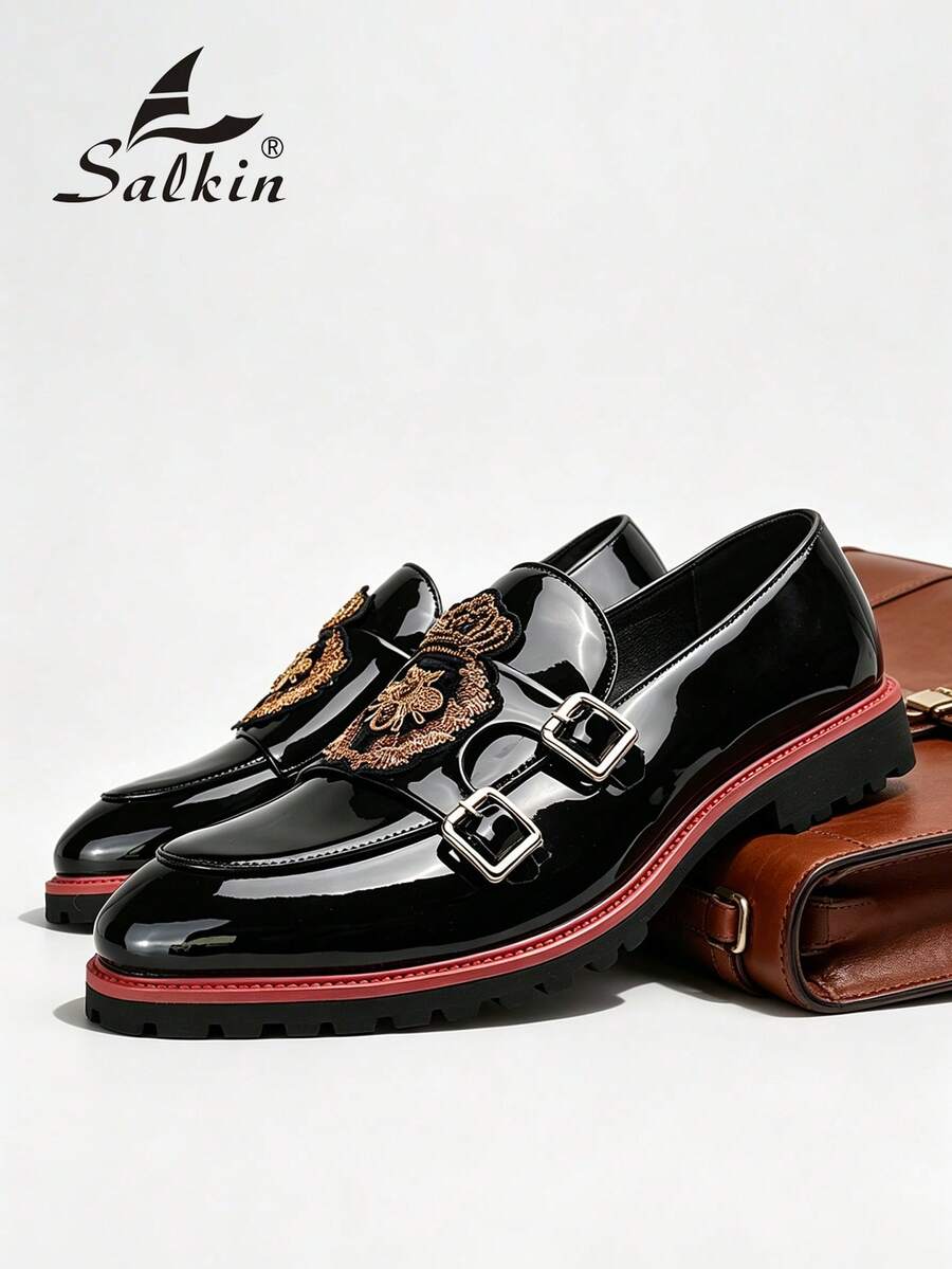 Luksuzne retro dizajnerske muške mokasine, elegantne