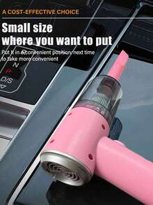 Car Wireless Vacuum Cleaner, Multifunctional Handheld Portable Wireless Vacuum Cleaner With Brush Head, Washable Filter, Rechargeable, Powerful Suction, Suitable For Car, Home, Office, Pets, Dry And Wet Use, Anti-Tangle
