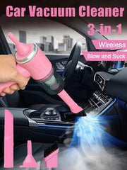 Car Wireless Vacuum Cleaner, Multifunctional Handheld Portable Wireless Vacuum Cleaner With Brush Head, Washable Filter, Rechargeable, Powerful Suction, Suitable For Car, Home, Office, Pets, Dry And Wet Use, Anti-Tangle