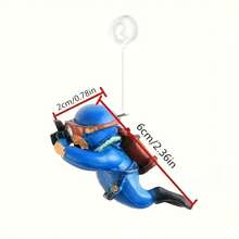1pc Cute Diver Aquarium Decoration - Interactive Floating PVC Accessory