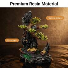 Traditional Chinese Rock Landscape Fish Tank Decoration Zen Style, Suitable For Home Desktop Aquarium