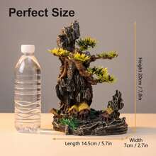 Traditional Chinese Rock Landscape Fish Tank Decoration Zen Style, Suitable For Home Desktop Aquarium