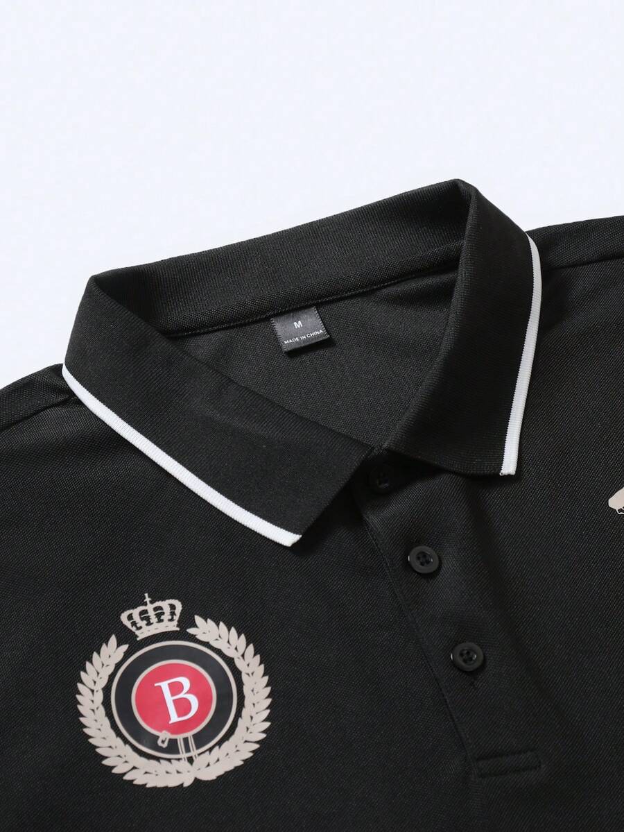 Muška ležerna svestrana polo majica kratkih rukava sa printom