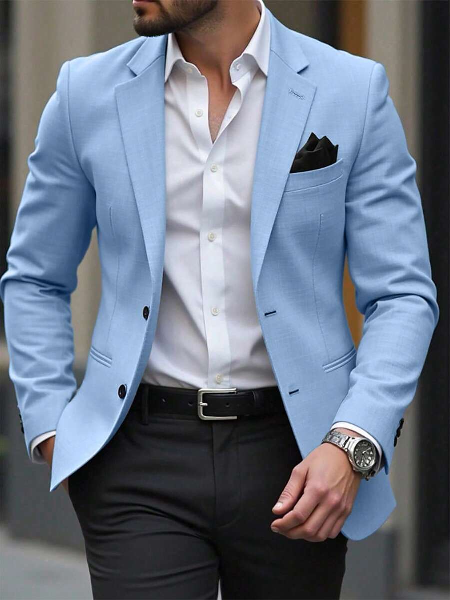 Muški letnji smart casual blejzer, regular fit, dugih rukava