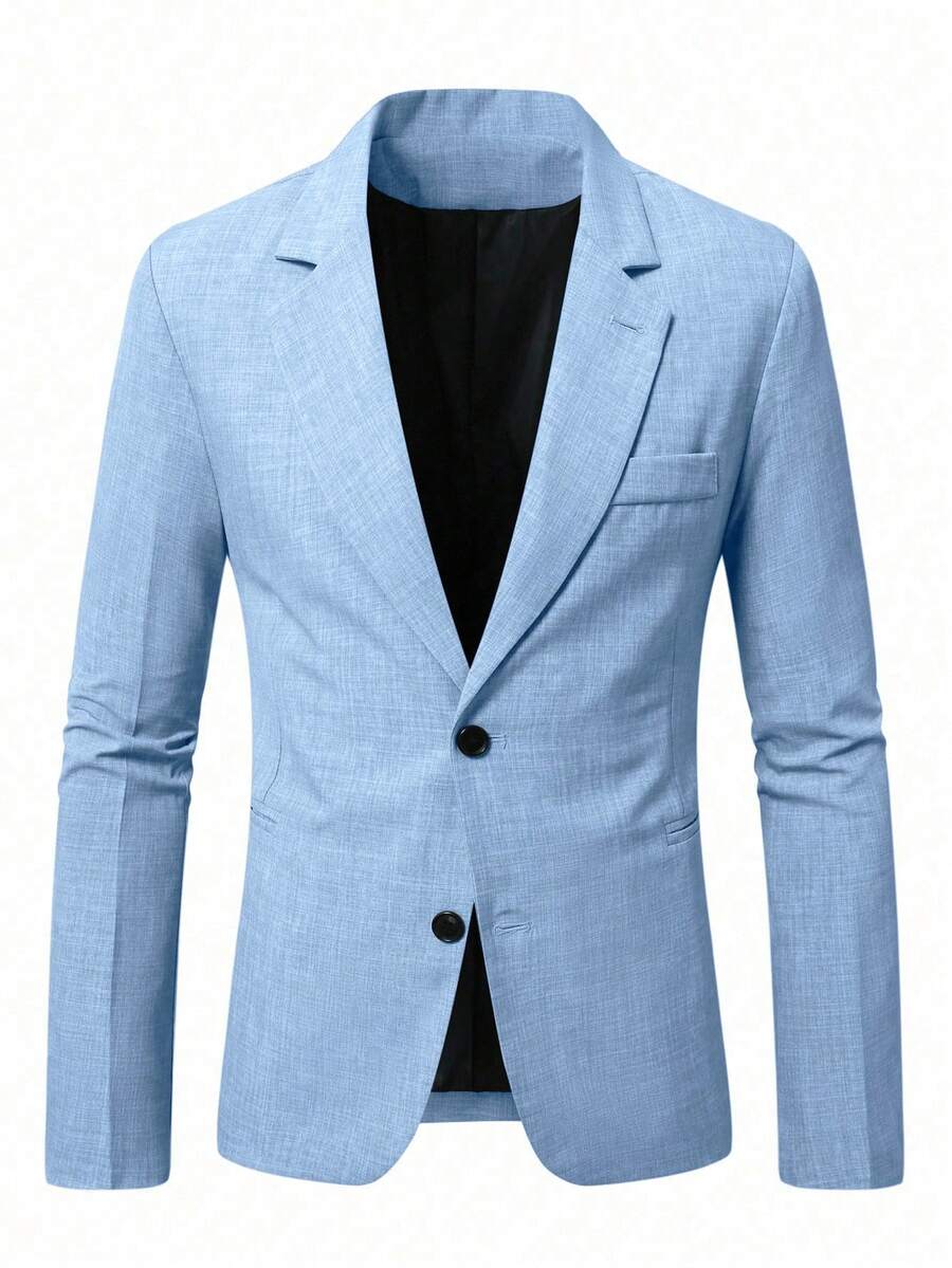 Muški letnji smart casual blejzer, regular fit, dugih rukava