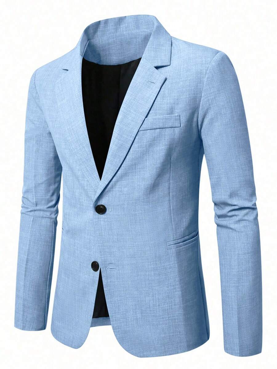 Muški letnji smart casual blejzer, regular fit, dugih rukava