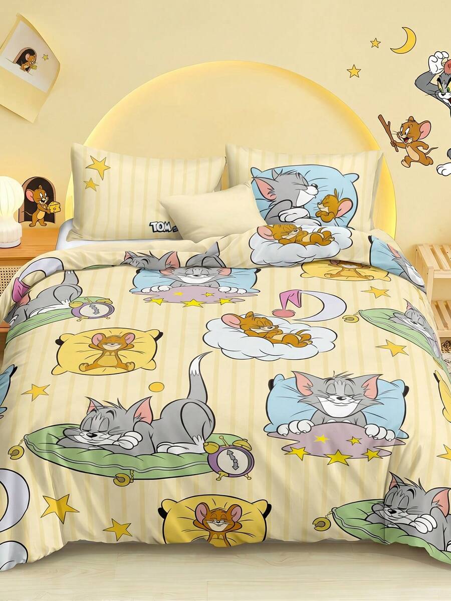 TOM & JERRY Set od 3 komada jorgan-navlaka sa slatkim printom
