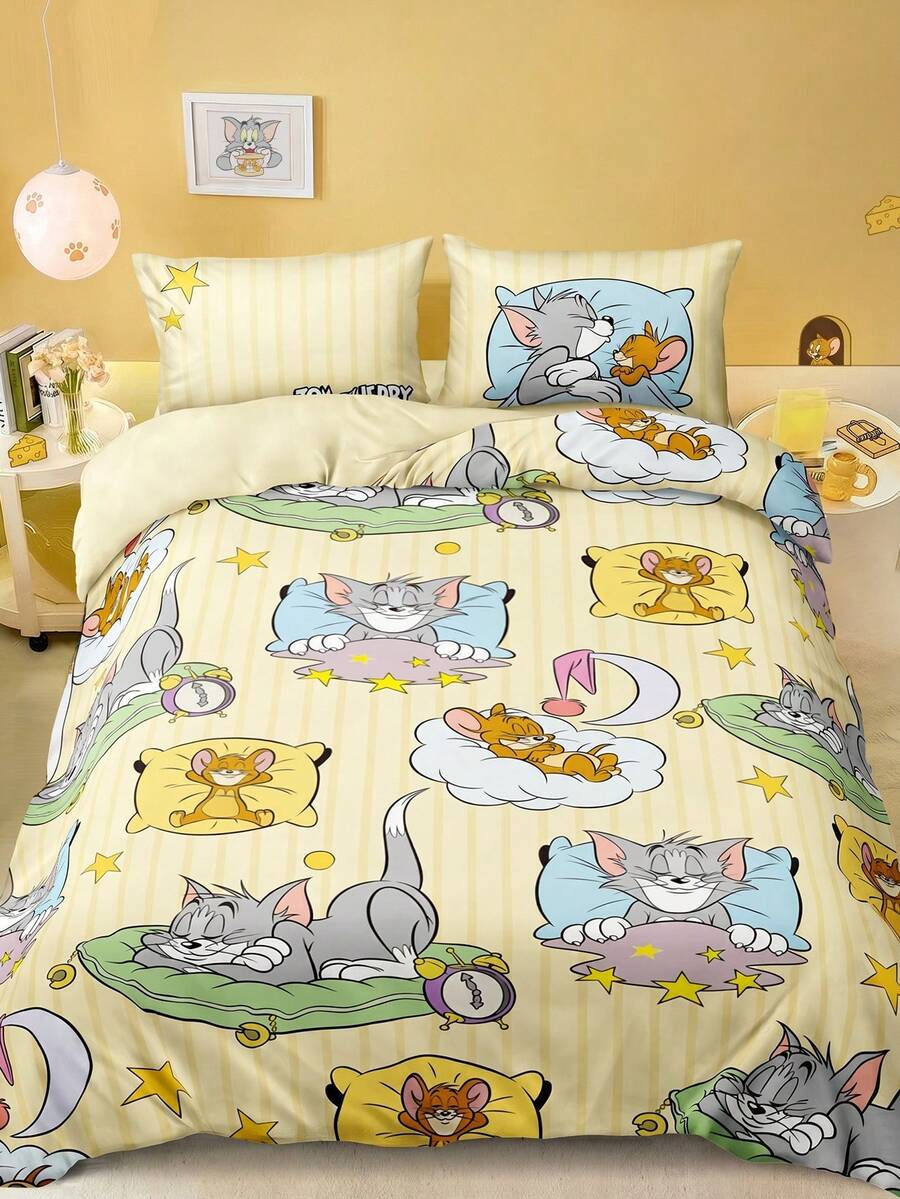 TOM & JERRY Set od 3 komada jorgan-navlaka sa slatkim printom