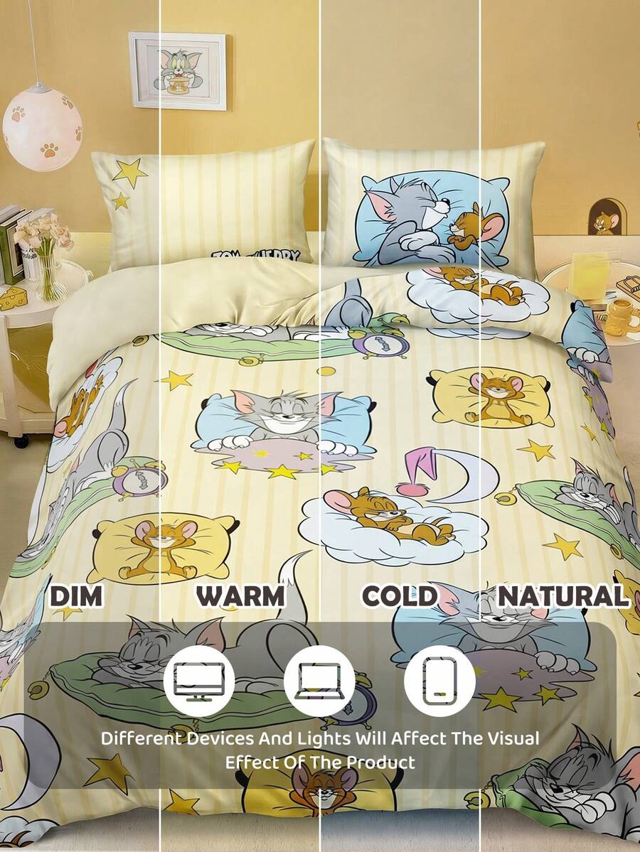 TOM & JERRY Set od 3 komada jorgan-navlaka sa slatkim printom