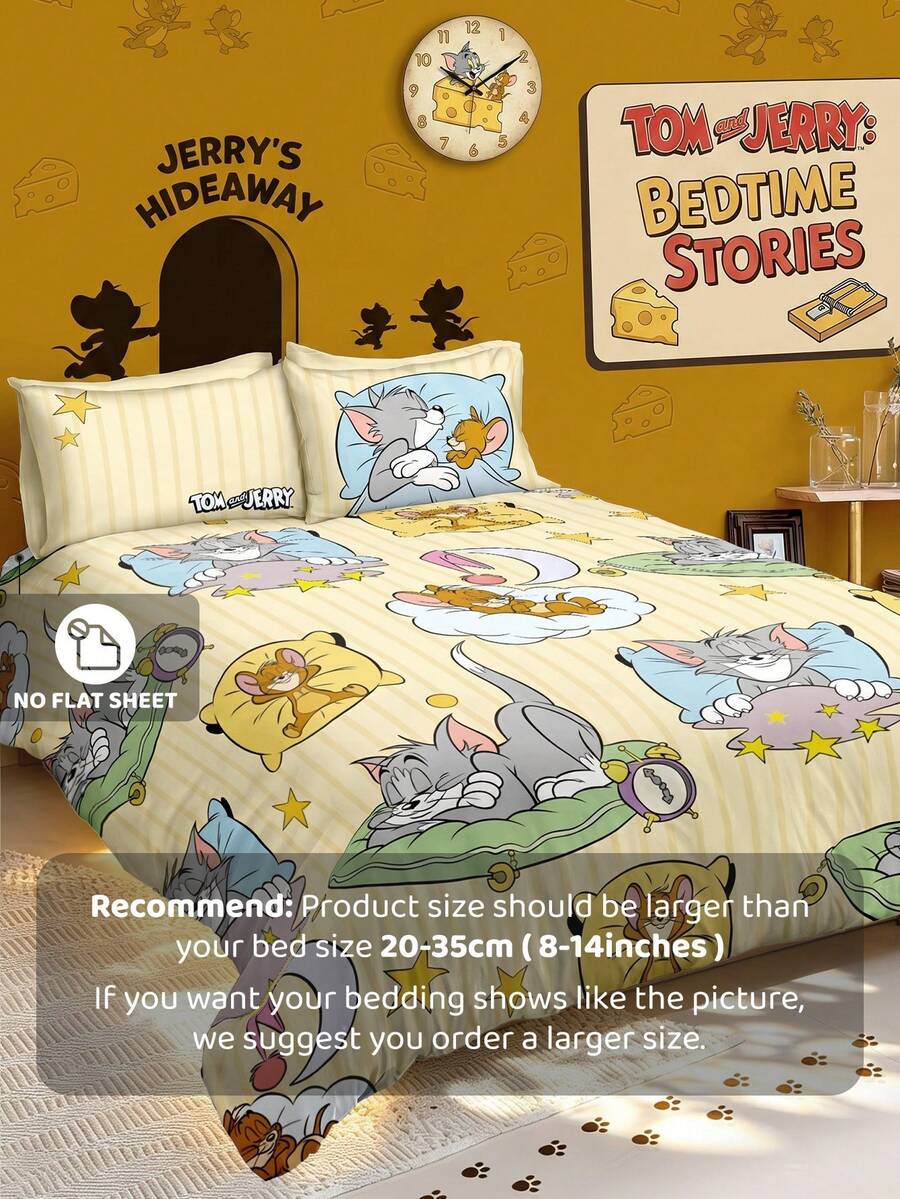 TOM & JERRY Set od 3 komada jorgan-navlaka sa slatkim printom