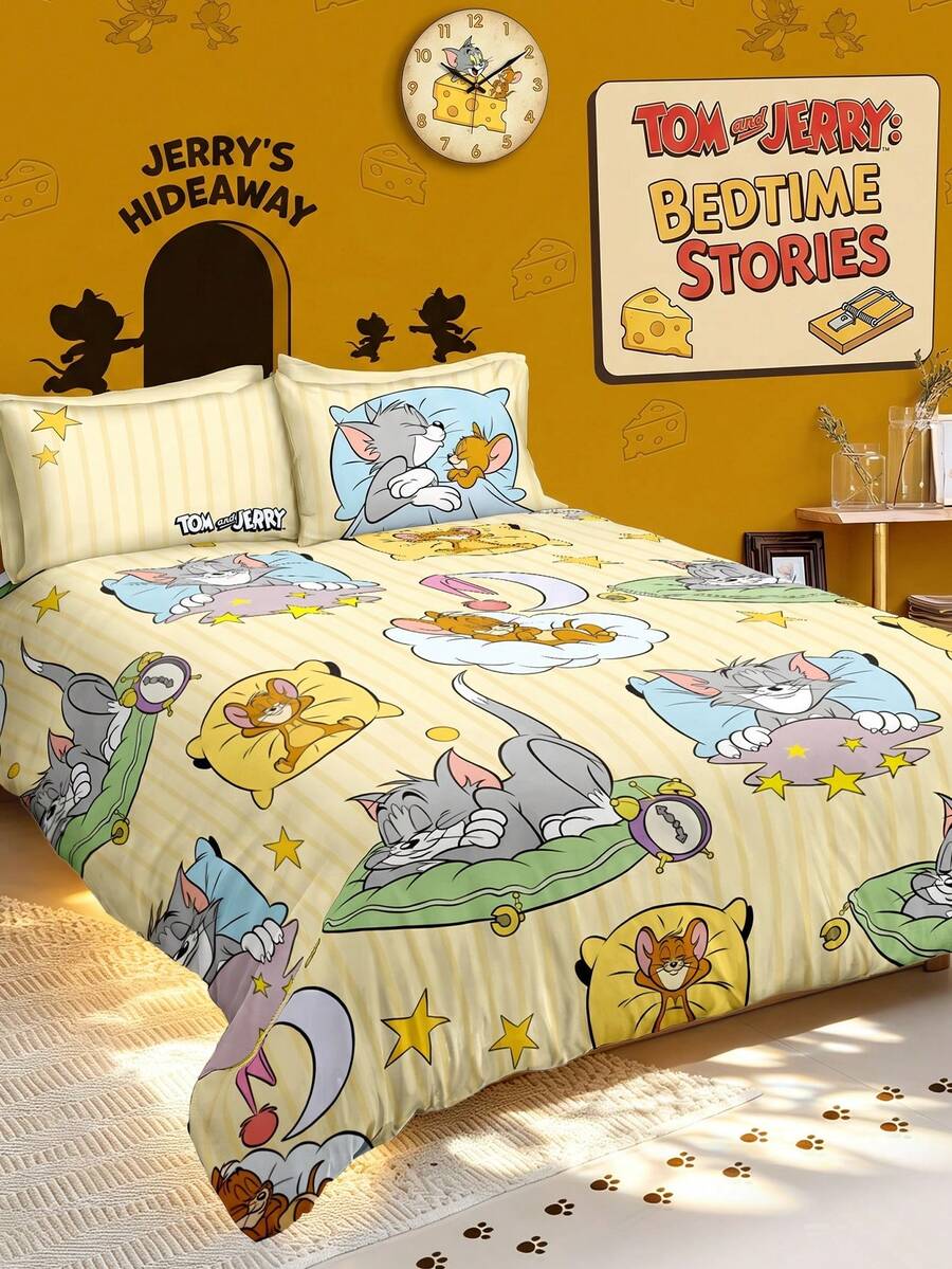 TOM & JERRY Set od 3 komada jorgan-navlaka sa slatkim printom