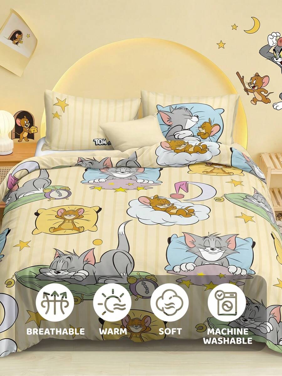 TOM & JERRY Set od 3 komada jorgan-navlaka sa slatkim printom