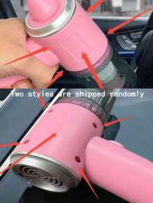 Car Wireless Vacuum Cleaner, Multifunctional Handheld Portable Wireless Vacuum Cleaner With Brush Head, Washable Filter, Rechargeable, Powerful Suction, Suitable For Car, Home, Office, Pets, Dry And Wet Use, Anti-Tangle