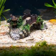 3pcs Set, Aquarium Bridge Decoration - Medieval Stone Arch Design With Stone Carving Craftsmanship, Durable Resin Material Suitable For Freshwater/Saltwater Fish Tank Water Landscape Decoration, Elegant Packaging Box, Ideal Gift For Aquarium Enthusiasts