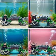 3pcs Set, Aquarium Bridge Decoration - Medieval Stone Arch Design With Stone Carving Craftsmanship, Durable Resin Material Suitable For Freshwater/Saltwater Fish Tank Water Landscape Decoration, Elegant Packaging Box, Ideal Gift For Aquarium Enthusiasts