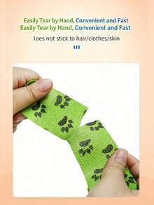 1/5 Roll Vet Wrap Bandage - 4.5m/177 Inches, Compression Bandage Suitable For Pets, Fingers, Sports And More!