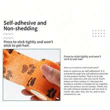 1/5 Roll Vet Wrap Bandage - 4.5m/177 Inches, Compression Bandage Suitable For Pets, Fingers, Sports And More!