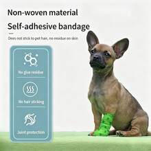 1/5 Roll Vet Wrap Bandage - 4.5m/177 Inches, Compression Bandage Suitable For Pets, Fingers, Sports And More!