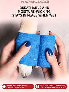 1/5 Roll Vet Wrap Bandage - 4.5m/177 Inches, Compression Bandage Suitable For Pets, Fingers, Sports And More!