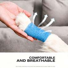 1/5 Roll Vet Wrap Bandage - 4.5m/177 Inches, Compression Bandage Suitable For Pets, Fingers, Sports And More!