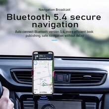 KZ Bluetooth 5.4 FM Transmitter Hands-Free Calling, Mini USB Powered Car Kit, Stereo Wireless Audio Adapter Receiver For FM Radio
