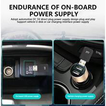 KZ Bluetooth 5.4 FM Transmitter Hands-Free Calling, Mini USB Powered Car Kit, Stereo Wireless Audio Adapter Receiver For FM Radio