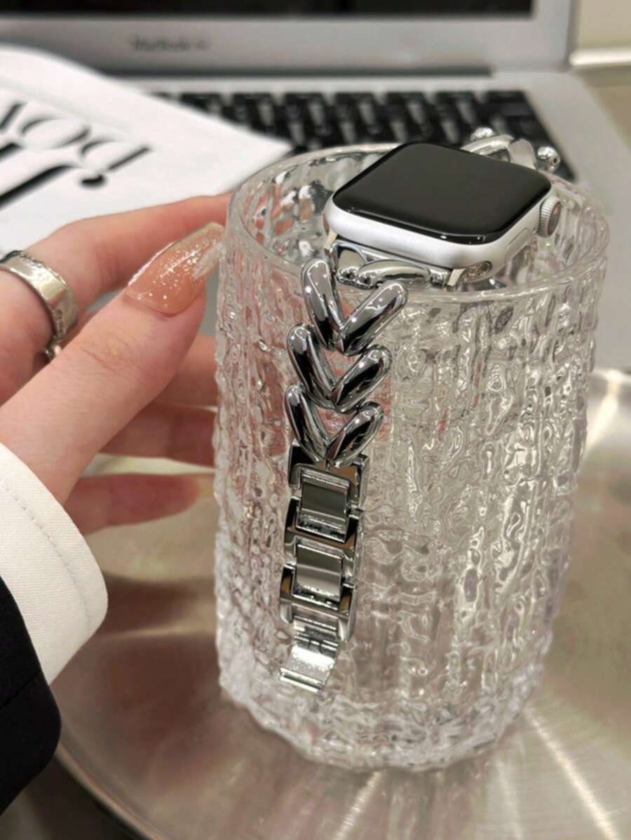 Luksuzna crno-zlatna geometrijska narukvica za sat kompatibilna sa Apple Watch 38mm 40mm 41mm 42mm 44mm 45mm 49mm