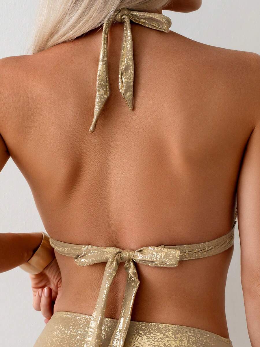 Ženski Bikini Set Sa Metalnim Lančićem
