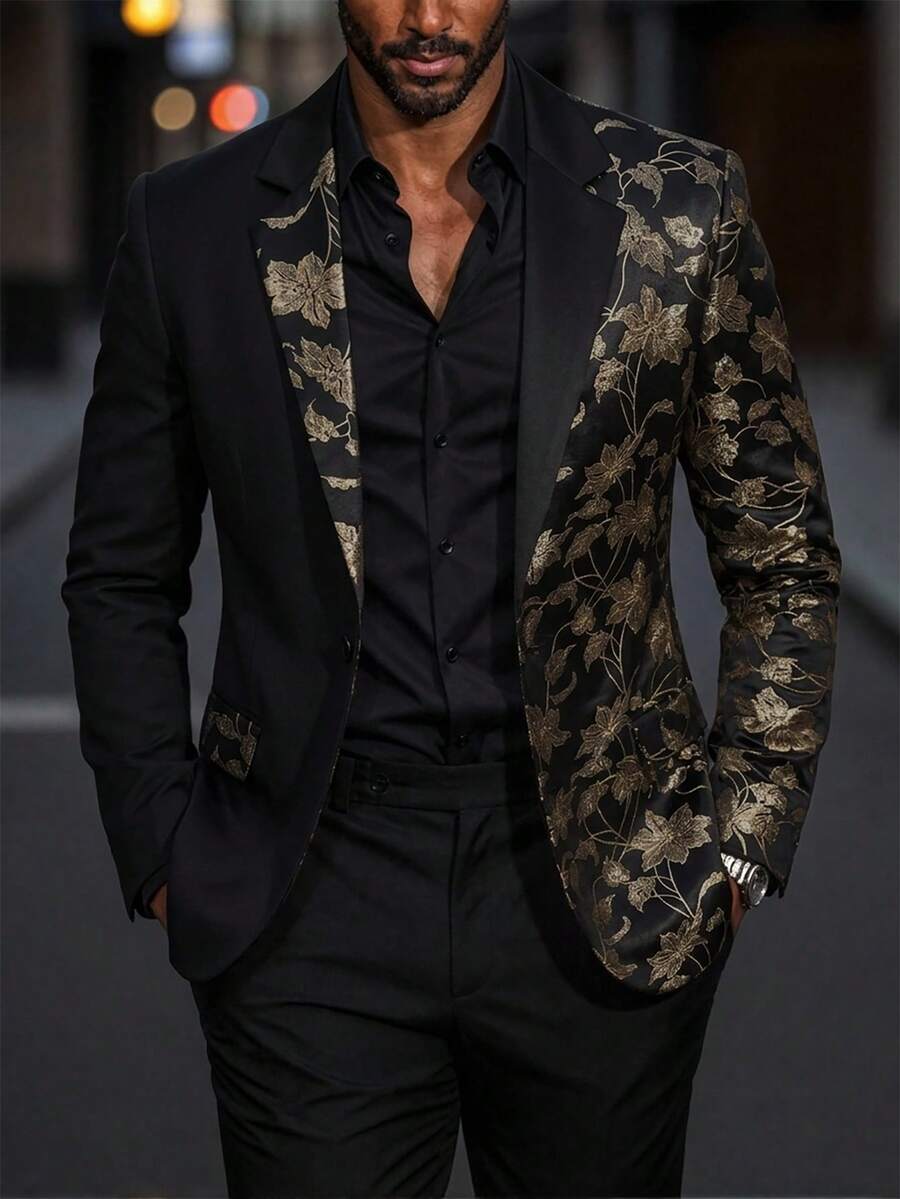 Muški letnji smart casual blejzer, regular fit, dugih rukava