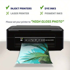 100 listova 4R foto papira, 4" x 6" premium sjajni foto papir za slike, 230 gsm