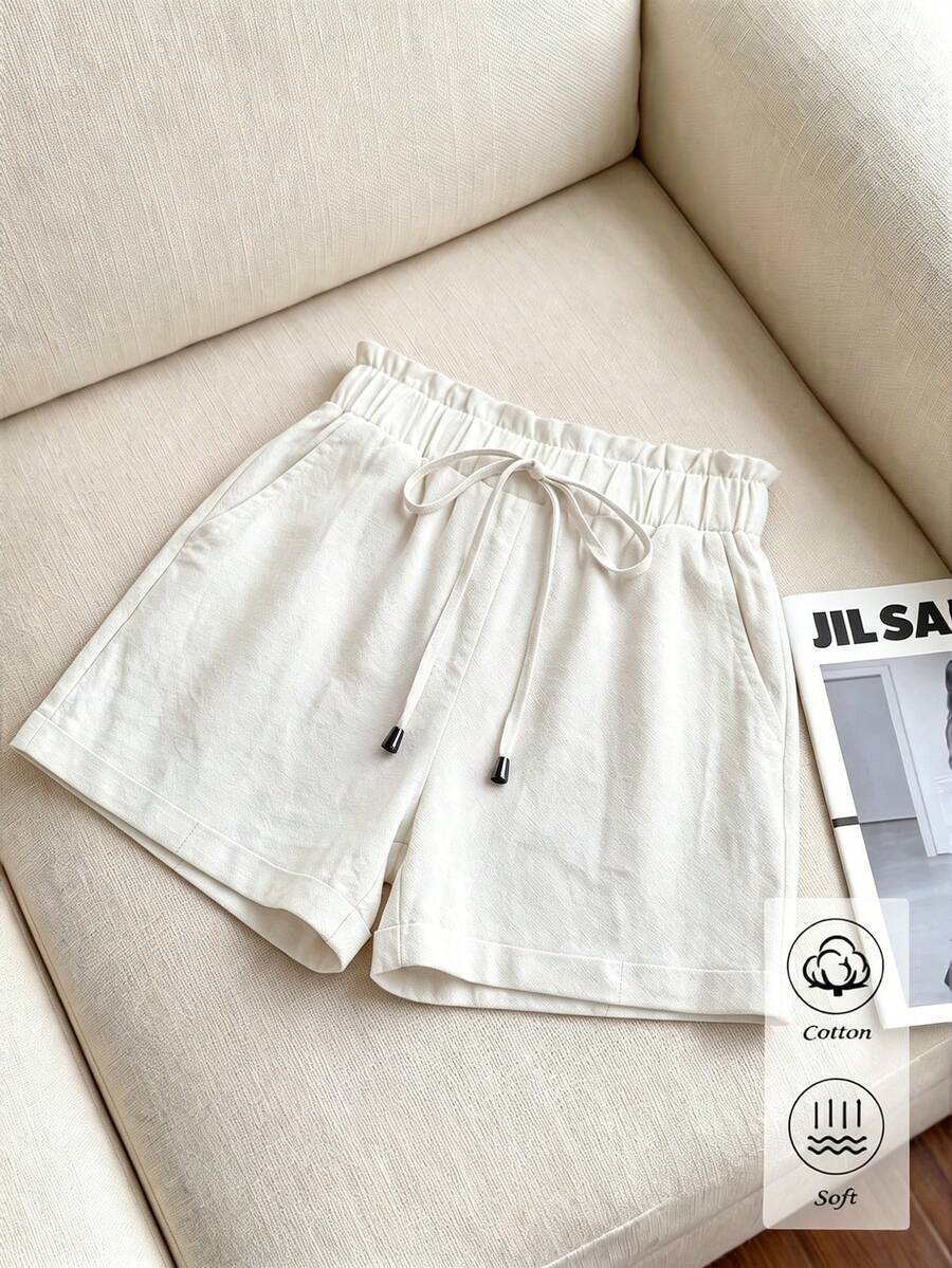 Ženski Casual Solid Šorts sa Pojasom