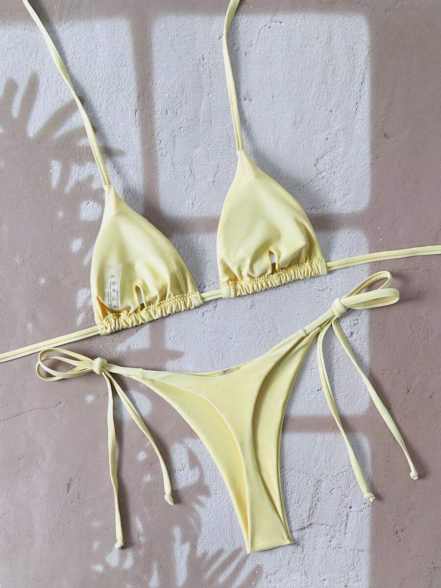 Ženski Bikini Set sa Halter Krojem i Dekoracijom od Kristala