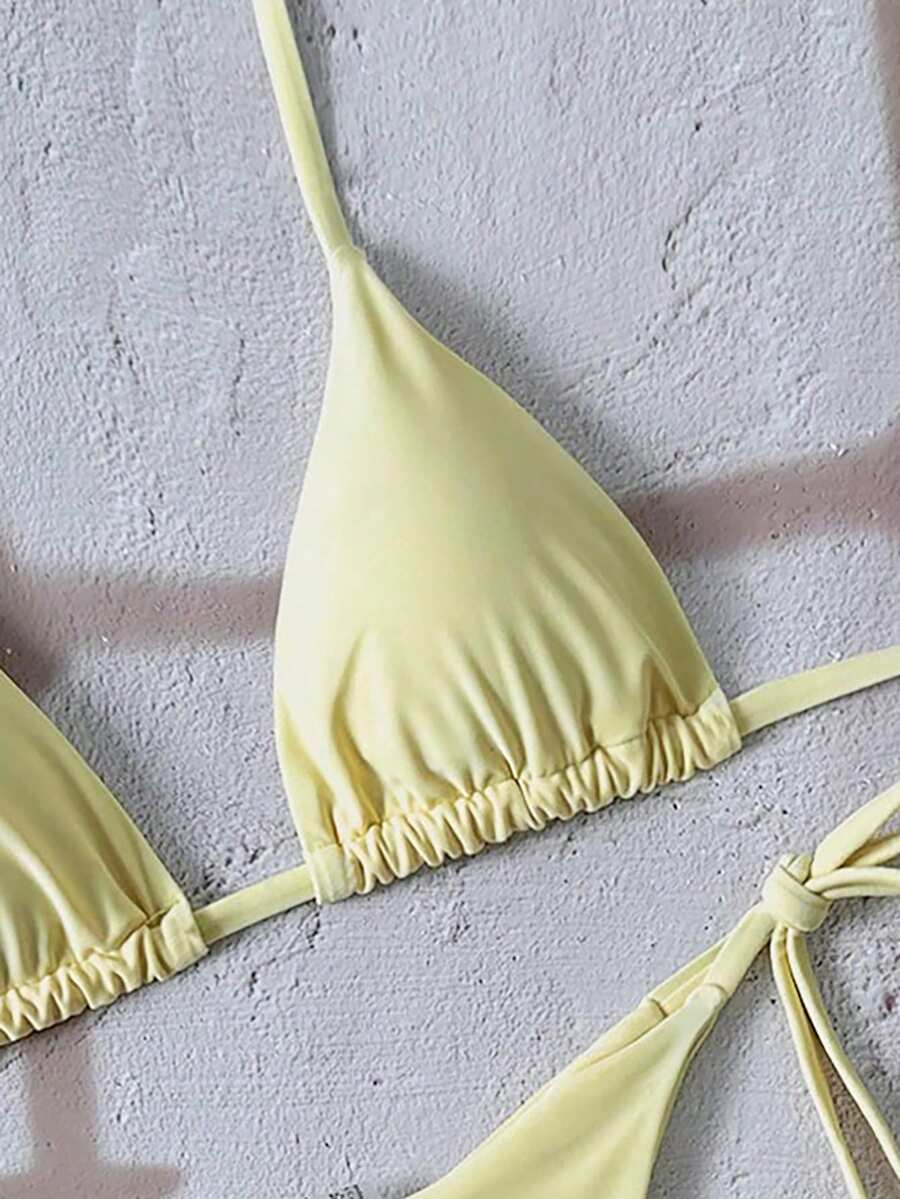 Ženski Bikini Set sa Halter Krojem i Dekoracijom od Kristala