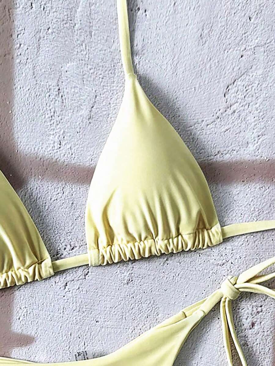Ženski Bikini Set sa Halter Krojem i Dekoracijom od Kristala
