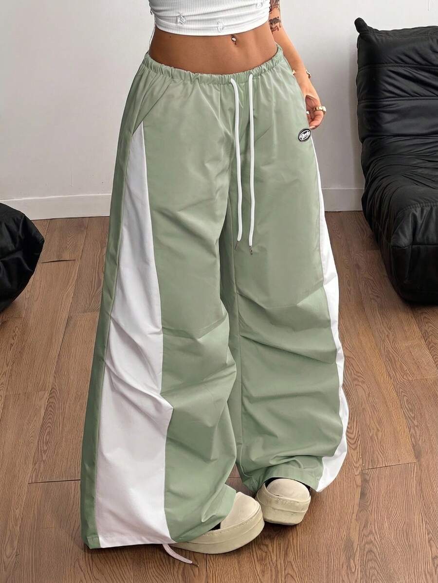 Ženske  Ležerne Nizak struk Kontrastne Čipke Letnje pantalone
