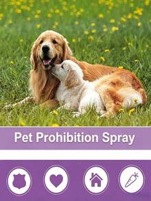 Pet Calming Soothing Spray For Dogs & Cats, Natural Heat Cycle Relief Spray, Reduce Restlessness, Noisy Meowing & Pacing, Gentle Herbal Soothing Liquid To Calm Anxious Pets During Estrus, For Male & Female Pets