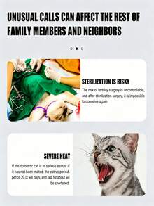 Pet Calming Soothing Spray For Dogs & Cats, Natural Heat Cycle Relief Spray, Reduce Restlessness, Noisy Meowing & Pacing, Gentle Herbal Soothing Liquid To Calm Anxious Pets During Estrus, For Male & Female Pets