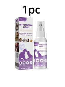 Pet Calming Soothing Spray For Dogs & Cats, Natural Heat Cycle Relief Spray, Reduce Restlessness, Noisy Meowing & Pacing, Gentle Herbal Soothing Liquid To Calm Anxious Pets During Estrus, For Male & Female Pets