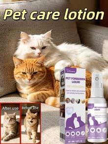 Pet Calming Soothing Spray For Dogs & Cats, Natural Heat Cycle Relief Spray, Reduce Restlessness, Noisy Meowing & Pacing, Gentle Herbal Soothing Liquid To Calm Anxious Pets During Estrus, For Male & Female Pets