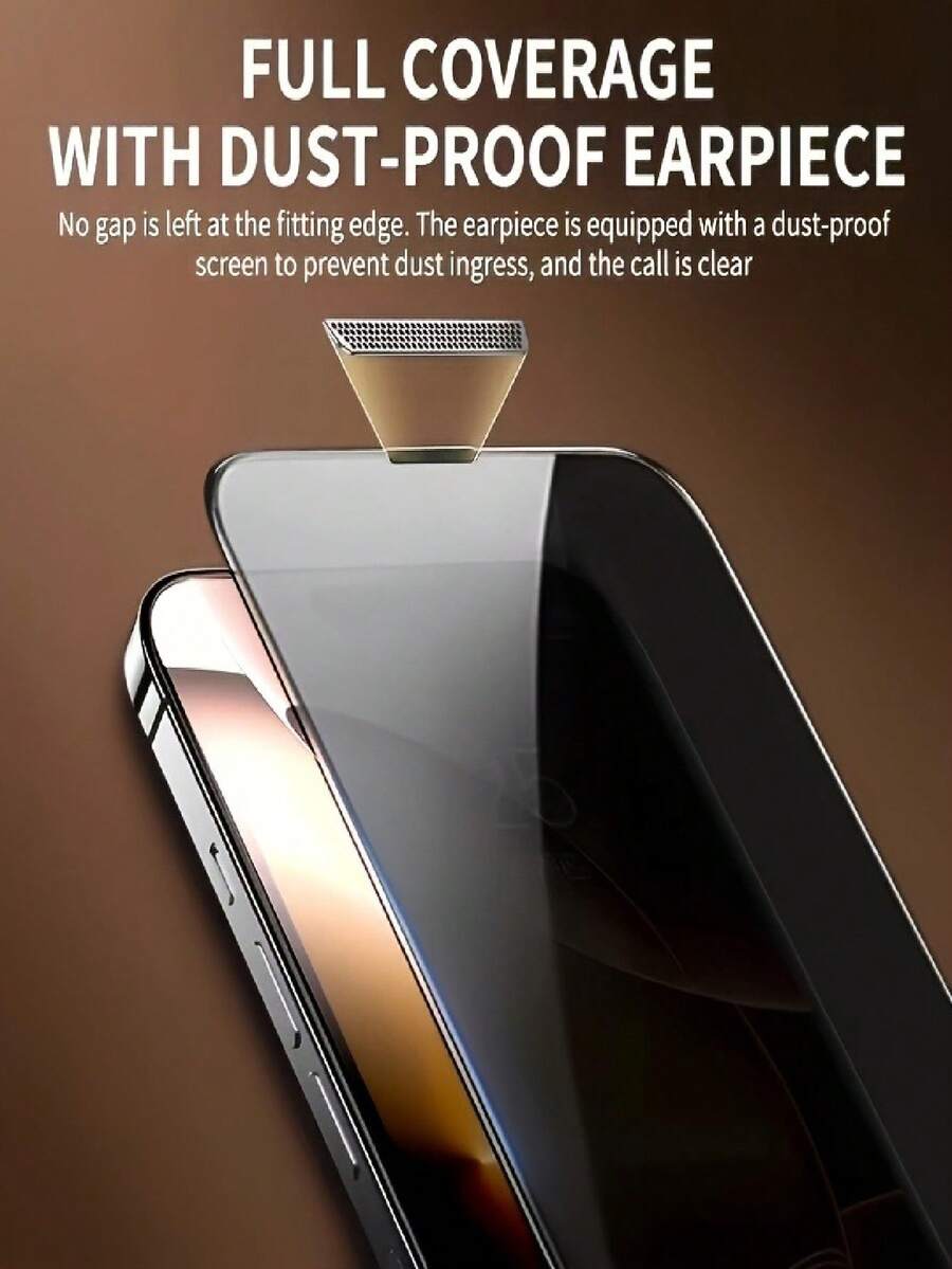 4 komada zaštitnog stakla za ekran sa potpunom privatnošću za iPhone 17/17 Air/16/15/14/13/12/11/16 Pro Max/15 Pro Max/Plus/Mini/X/XS/XR/XS Max, 9H kaljeno staklo