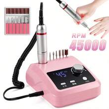 High Quality Electric Nail Grinder, 45,000 RPM, Electric Nail File, HD Display, Metal Nail Art Pen, Professional Electric Nail Drill Grinder