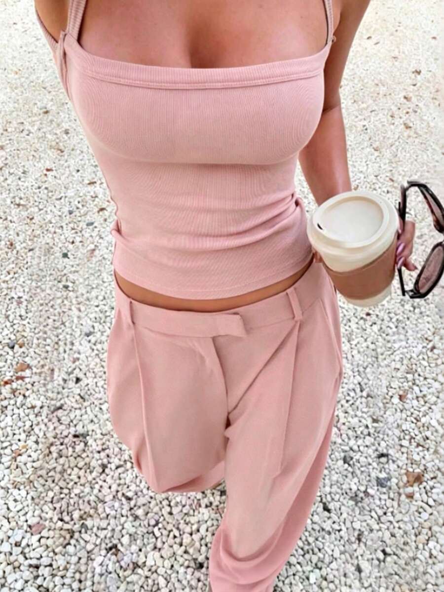 Ženska Casual Udobna Majica i Pantalone  Set