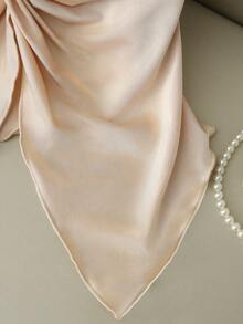 GlowEve Women Elegent White Summer Party Halter Twist Irregular Hem Slit Pearl Decor Camisole,Elastic Knit Top For Wedding Date Dinner Vacation Casual Daily