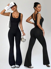 Jednobojni seksi sportski kombinezon bez rukava za žene, bodycon