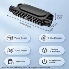 Portable Car Seat Cooling Fan, USB Powered 3-Speed Adjustable, Mini Ventilator For Seat Back And Headrest, Suitable For All Vehicles, No Battery Needed, Provides Comfort For Driver And Passengers, Perfect For Hot Summer Trips