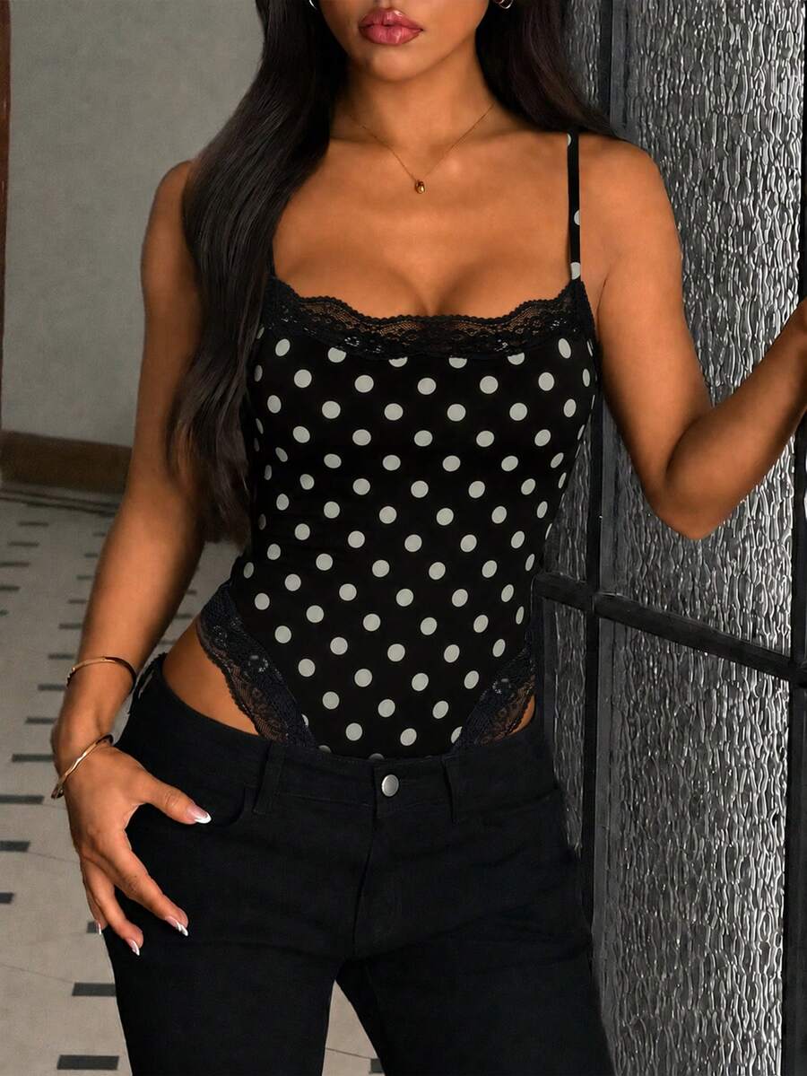 Proleće/leto seksi čipkani  bodi bez rukava, usko krojen